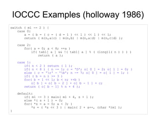 C Code and the Art of Obfuscation | PDF
