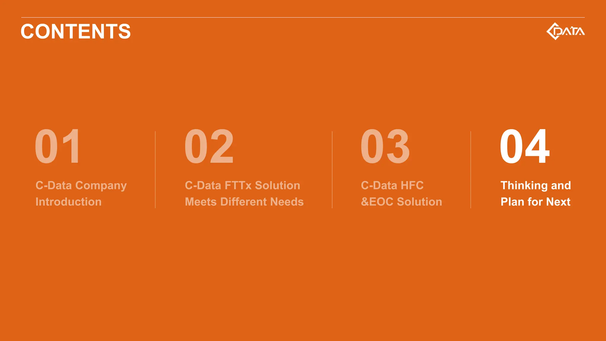 CONTENTS
Thinking and
Plan for Next
04
 