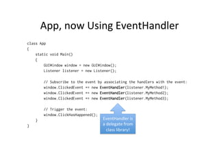 C# Delegates and Event Handling | PDF