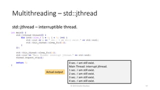 Jthreads Features of the Modern C++ 20 | PPTX
