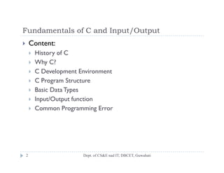 C fundamentals | PPT