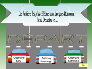 Ousmane
Sow
Ousmane
Sembène
Anthony
Kavanagh
 