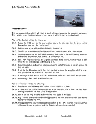 C-Hero Man Overboard Rescue Procedures for Workboats | PDF