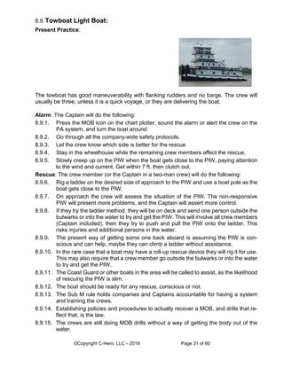 C-Hero Man Overboard Rescue Procedures for Workboats | PDF