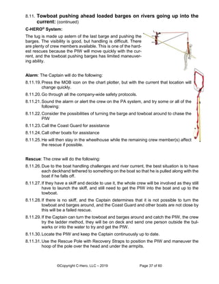 C-Hero Man Overboard Rescue Procedures for Workboats | PDF