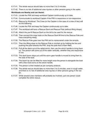 C-Hero Man Overboard Rescue Procedures for Workboats | PDF