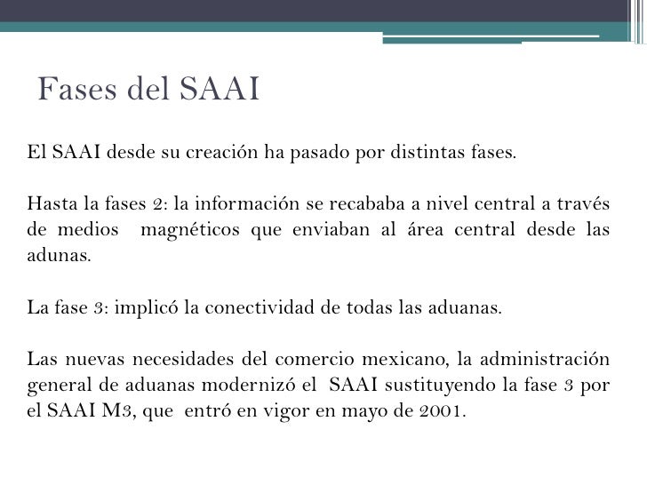 C.I. sistema automatizado aduanero integral