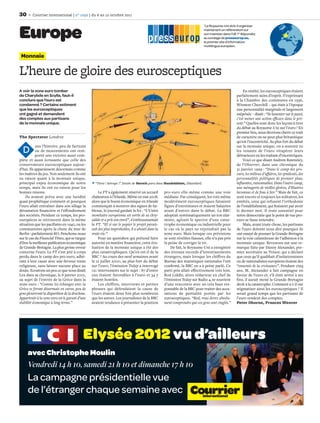 30      Courrier international | n° 1092 | du 6 au 12 octobre 2011

                                                                                                                             “Le Royaume-Uni doit-il organiser


Europe                                                                                                                       maintenant un référendum sur
                                                                                                                             son maintien dans l'UE ?” Répondez
                                                                                                                             au sondage de presseurop.eu,
                                                                                                                             le premier site d’information
                                                                                                                             multilingue européen.


 Monnaie

L’heure de gloire des eurosceptiques
A voir la zone euro tomber                                                                                                                            En réalité, les eurosceptiques étaient
de Charybde en Scylla, faut-il                                                                                                                    parfaitement sains d’esprit. S’exprimant
conclure que l’euro est                                                                                                                           à la Chambre des communes en 1936,
condamné ? Certains estiment                                                                                                                      Winston Churchill – qui était à l’époque
que les eurosceptiques                                                                                                                            une personnalité marginale et largement
ont gagné et demandent                                                                                                                            méprisée – disait : “Se lamenter sur le passé,
des comptes aux partisans                                                                                                                         c’est mener une action eﬃcace dans le pré-
de la monnaie unique.                                                                                                                             sent.” Quelles sont donc les leçons à tirer
                                                                                                                                                  du débat au Royaume-Uni sur l’euro ? En
                                                                                                                                                  premier lieu, nous devrions chérir ce trait
The Spectator Londres                                                                                                                             de caractère on ne peut plus britannique
                                                                                                                                                  qu’est l’excentricité. Au plus fort du débat
            ans l’histoire, peu de factions                                                                                                       sur la monnaie unique, on a souvent vu
  D         ou de mouvements ont rem-
            porté une victoire aussi com-
                                                                                                                                                  les tenants de l’euro vitupérer leurs
                                                                                                                                                  détracteurs en les traitant d’excentriques.
plète et aussi écrasante que celle des                                                                                                                Voici ce que disait Andrew Rawnsley,
conservateurs eurosceptiques aujour-                                                                                                              de l’Observer, dans une chronique du
d’hui. Ils apparaissent désormais comme                                                                                                           31 janvier 1999 : “Dans le camp des pro-
les maîtres du jeu. Non seulement ils ont                                                                                                         euro, les milieux d’aﬀaires, les syndicats, des
eu raison quant à la monnaie unique,                                                                                                              personnalités politiques de premier plan,
principal enjeu économique de notre               “Tiens ! Attrape !” Dessin de Horsch paru dans Handelsblatt, Düsseldorf.                        inﬂuentes, raisonnables. Dans l’autre camp,
temps, mais ils ont eu raison pour les                                                                                                            une ménagerie de vieilles gloires, d’illustres
bonnes raisons.                                      Le FT a également réservé un accueil        pro-euro elle-même comme une voie                inconnus et de fous à lier.” Mais de fait, ce
    Ils avaient prévu avec une lucidité         chaleureux à l’Irlande. Même en mai 2008,        médiane. Par conséquent, les voix même           sont encore et toujours les solitaires, les
quasi prophétique comment et pourquoi           alors que le boom économique en Irlande          modérément eurosceptiques faisaient              entêtés, ceux qui refusent l’orthodoxie
l’euro allait entraîner dans son sillage la     commençait à montrer des signes de fai-          figure d’extrémistes et étaient balayées         de l’establishment, qui ﬁnissent par avoir
dévastation ﬁnancière et l’eﬀondrement          blesse, le journal gardait la foi : “L’Union     avant d’entrer dans le débat. La BBC             le dernier mot. Il reste essentiel pour
des sociétés. Pendant ce temps, les pro-        monétaire européenne est sortie de sa chry-      adoptait systématiquement un ton alar-           notre démocratie que le point de vue pro-
européens se retrouvent dans la même            salide et a pris son envol”, s’enthousiasmait    miste, agitant le spectre d’une catas-           euro se fasse entendre.
situation que les paciﬁstes en 1940, ou les     le FT. “Et si sur le papier le projet parais-    trophe économique ou industrielle pour               Mais, avant toute chose, les partisans
communistes après la chute du mur de            sait des plus improbables, il a abouti dans la   le cas où le pays ne rejoindrait pas la          de l’euro doivent nous dire pourquoi ils
Berlin : parfaitement KO. Penchons-nous         vraie vie.”                                      zone euro. Mais lorsque ces prévisions           ont essayé de pousser la Grande-Bretagne
sur le cas du Financial Times, qui se targue         Pour un quotidien qui prétend faire         se sont révélées fausses, elle n’a pas pris      sur la voie calamiteuse de l’adhésion à la
d’être la meilleure publication économique      autorité en matière ﬁnancière, cette éva-        la peine de corriger le tir.                     monnaie unique. Revenons sur une re-
de Grande-Bretagne. La plus grosse erreur       luation de la monnaie unique a été des               De fait, le Royaume-Uni a enregistré         marque faite par Danny Alexander, pre-
concerne l’euro. Le FT s’est jeté à corps       plus catastrophiques. Qu’en est-il de la         des niveaux records d’investissements            mier secrétaire au Trésor, qui a déclaré
perdu dans le camp des pro-euro, adhé-          BBC ? Au cours des neuf semaines avant           étrangers, mais lorsque les chiﬀres du           que ceux qu’il qualiﬁait d’isolationnistes
rant à leur cause avec une ferveur toute        le 21 juillet 2000, au plus fort du débat        Bureau des statistiques nationales l’ont         ou de nationalistes européens étaient des
religieuse, sans laisser aucune place au        sur l’euro, l’émission Today a interrogé         conﬁrmé, la BBC en a à peine parlé. Ce           “ennemis de la croissance”. Pendant cinq
doute. Ecoutons un peu ce que nous disait       121 intervenants sur le sujet : 87 d’entre       parti pris allait eﬀectivement très loin.        ans, M. Alexander a fait campagne en
Lex dans sa chronique, le 8 janvier 2001,       eux étaient favorables à l’euro et 34 y          Rod Liddle, alors rédacteur en chef de           faveur de l’euro et, s’il était arrivé à ses
au sujet de l’entrée de la Grèce dans la        étaient hostiles.                                l’émission Today sur Radio 4, se souvient        ﬁns, il aurait mené la Grande-Bretagne
zone euro : “Comme les échanges avec la              Les chiffres, interviews et petites         d’une rencontre avec un très haut res-           droit à la catastrophe. Comment a-t-il osé
Grèce se feront désormais en euros, peu de      phrases qui défendaient la cause de              ponsable de la BBC pour traiter des accu-        stigmatiser ainsi les eurosceptiques ? Il
gens pleureront la disparition de la drachme.   l’euro étaient deux fois plus nombreux           sations de partialité portée par les             serait grand temps que les partisans de
Appartenir à la zone euro est le garant d’une   que les autres. Les journalistes de la BBC       eurosceptiques. “Rod, vous devez absolu-         l’euro rendent des comptes.
stabilité économique à long terme.”             avaient tendance à présenter la position         ment comprendre que ces gens sont cinglés.”      Peter Oborne, Frances Weaver




                                           Elysée 2012 vu d’ailleurs
     avec Christophe Moulin
     Vendredi 14 h 10, samedi 21 h 10 et dimanche 17 h 10
     La campagne présidentielle vue
     de l’étranger chaque semaine avec
 