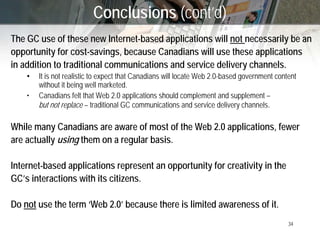 New Technologies (‘Web 2.0’) and GC Communications