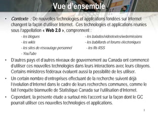 New Technologies (‘Web 2.0’) and GC Communications