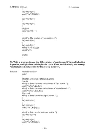 C language | DOC