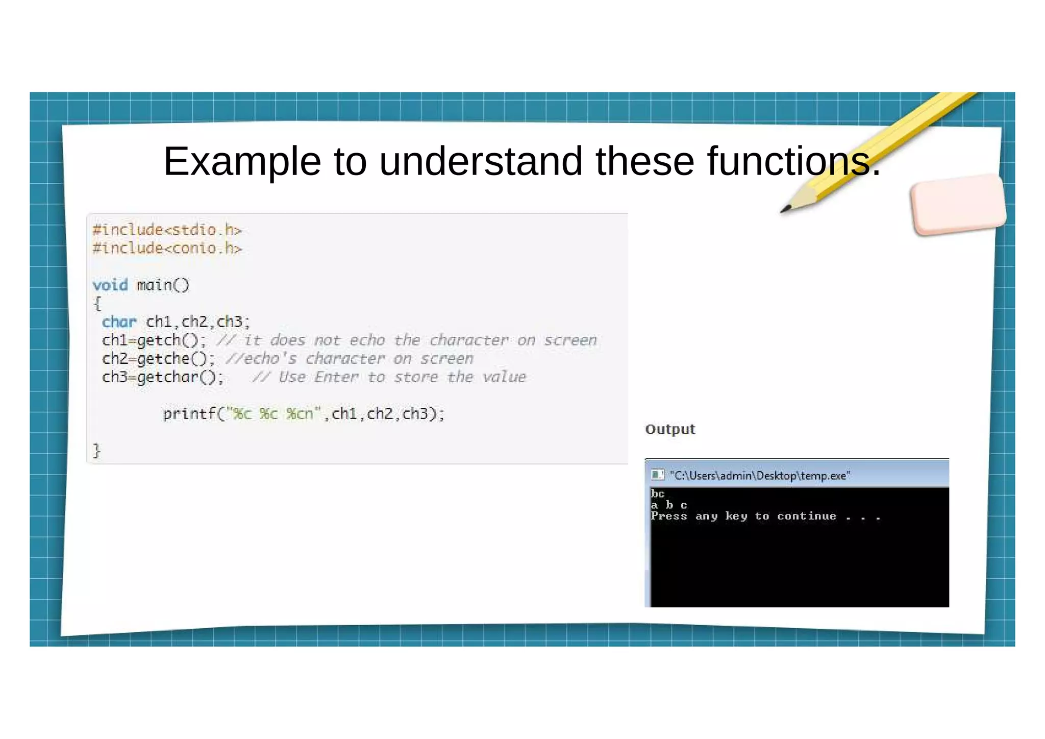 Managing I/O operations In C- Language | PDF