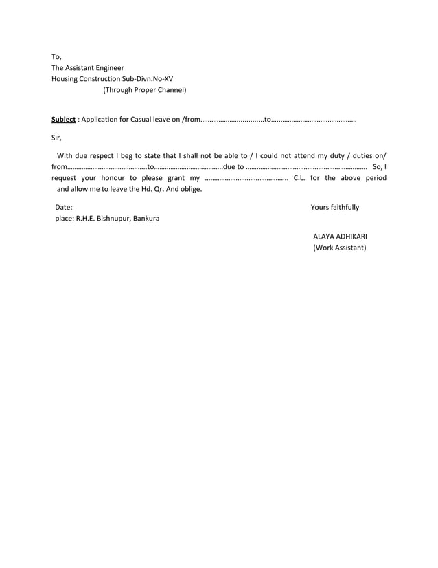 C.l application PDF