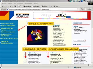 BUSQUE DA INFORMACION

INFORMACION DE PAISES

EXPORTACIONES COLOMBIANAS

MINISTERIO DE COMERCIO, INDUSTRIA Y TURISMO

 