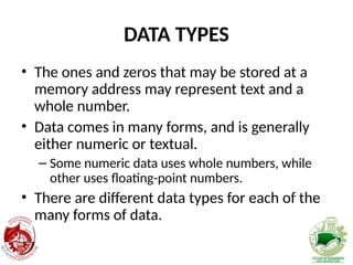 Data Types Memory Lesson 01 C++ Memory and Data Types(2).ppt