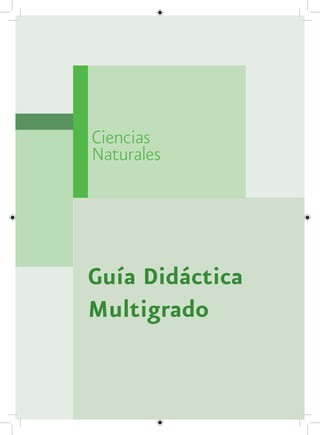 Ciencias
Naturales




Guía Didáctica
Multigrado
 