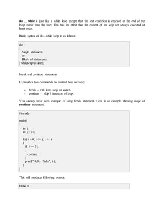 C notes diploma-ee-3rd-sem | DOC