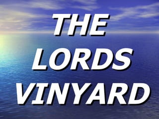 THE LORDS VINYARD 