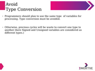 Embedded C - Optimization techniques | PDF