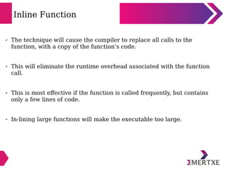 Embedded C - Optimization techniques | PDF