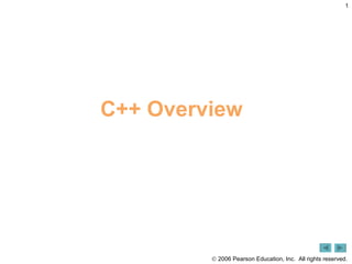 C++ Overview | PPT | Programming Languages | Computing
