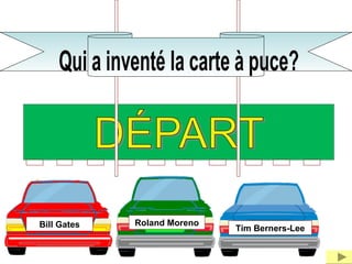 Bill Gates Tim Berners-Lee
Roland Moreno
 