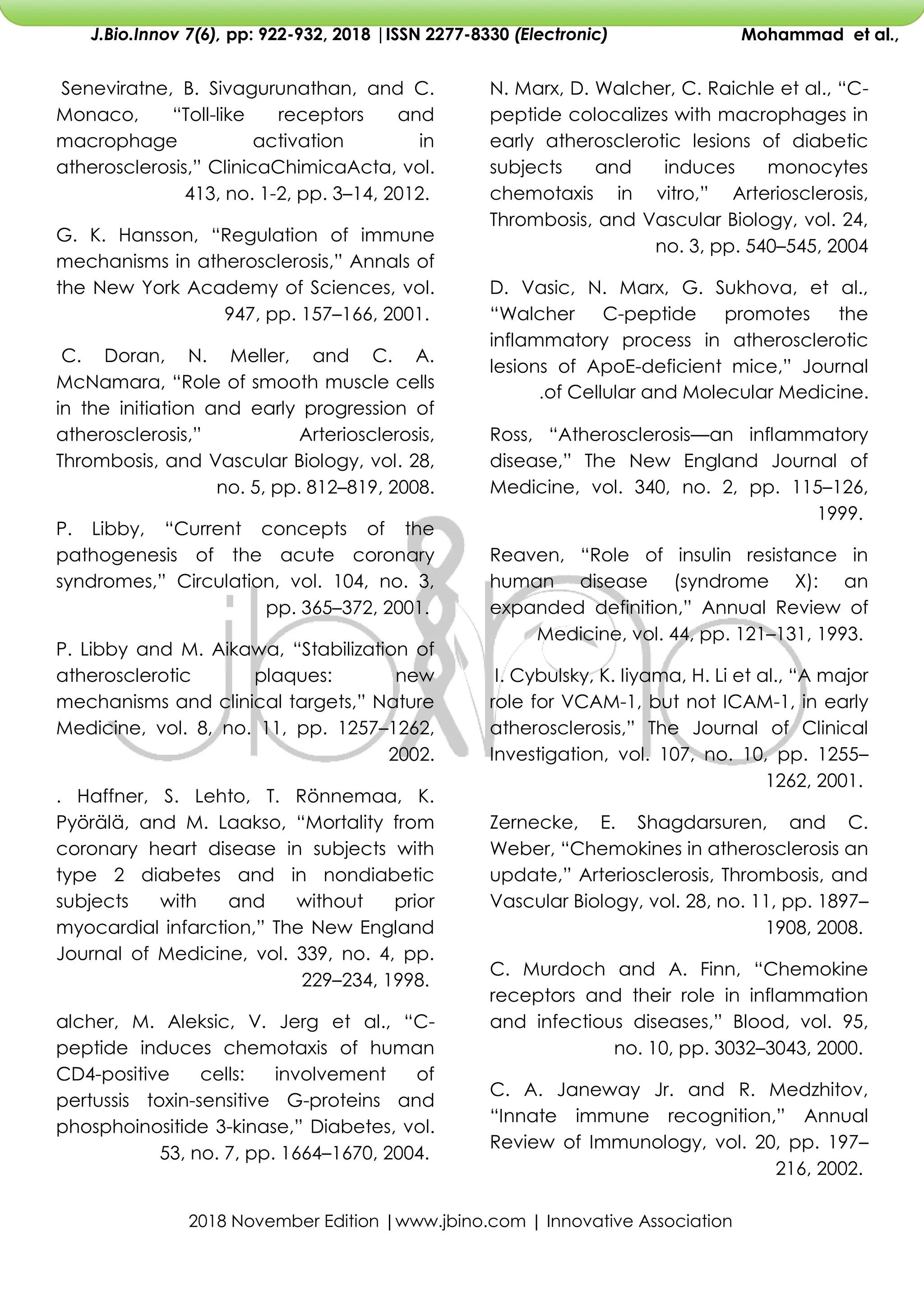 c-peptide and chronic complication of diabetes mellitus | PDF