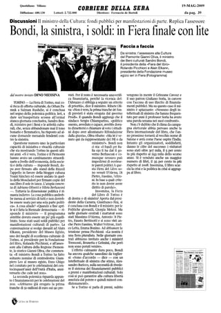 C. Porchietto Corriere Della Sera 19.05.09