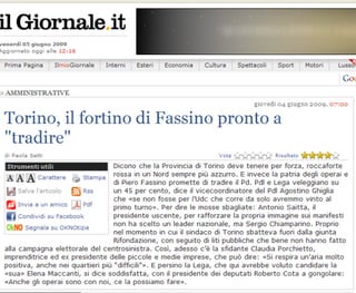C. Porchietto Il Giornale.It 04.06.09