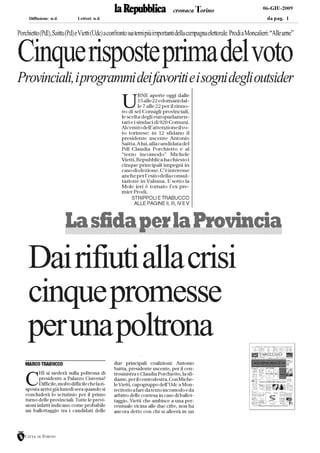 C. Porchietto La Repubblica Torino 06.06.09