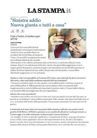 C. Porchietto La Stampa.It 01.05.09