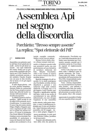 C. Porchietto La Stampa 28.04.09