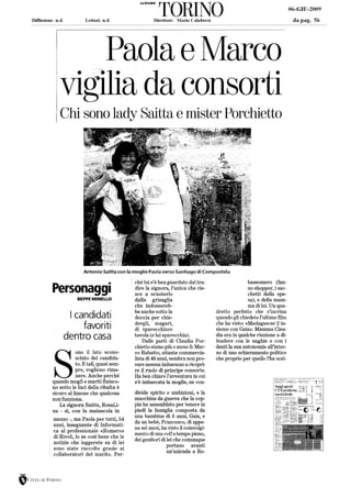 C. Porchietto La Stampa Torino 06.06.09 2