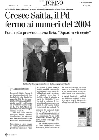 C. Porchietto La Stampa Torino 07.05.09