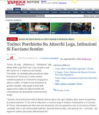 C. Porchietto Yahoo Notizie 26.05.09