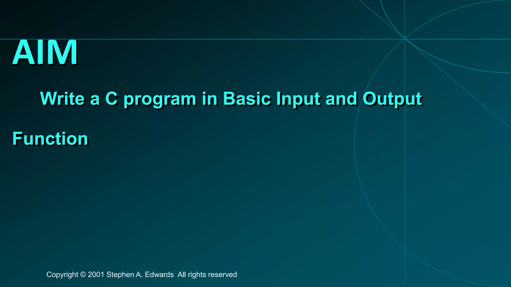 C programing basic input and output | PPT