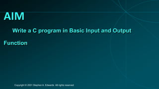 C programing basic input and output | PPT