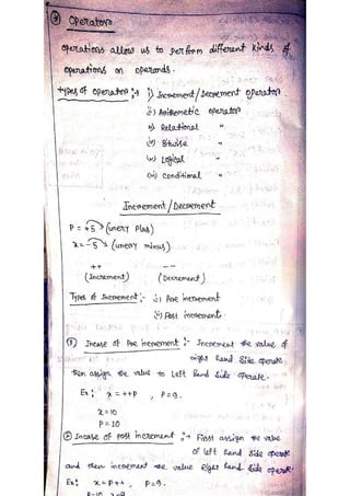 c-programming.pdf hand written notes full | PDF