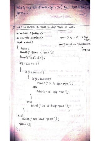 c-programming.pdf hand written notes full | PDF