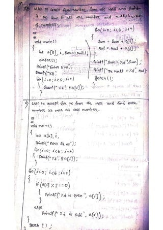 c-programming.pdf hand written notes full | PDF