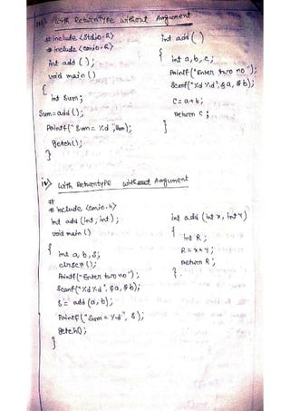 c-programming.pdf hand written notes full | PDF