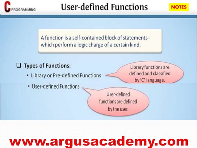 C programming function | PPSX