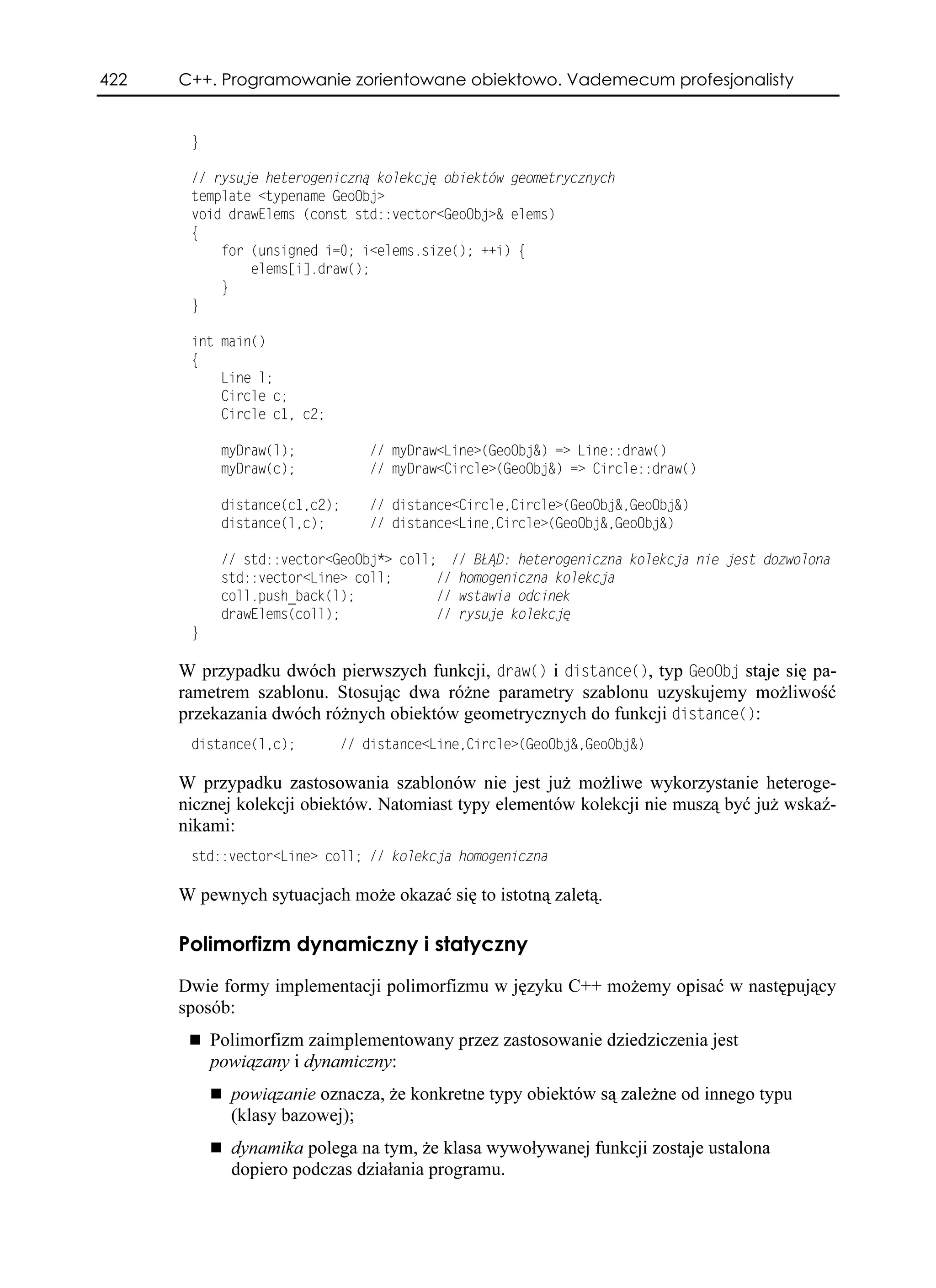 C++. Programowanie zorientowane obiektowo. Vademecum profesjonalisty | PDF