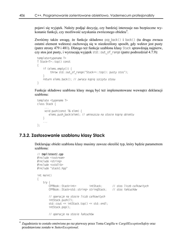 C++. Programowanie zorientowane obiektowo. Vademecum profesjonalisty | PDF