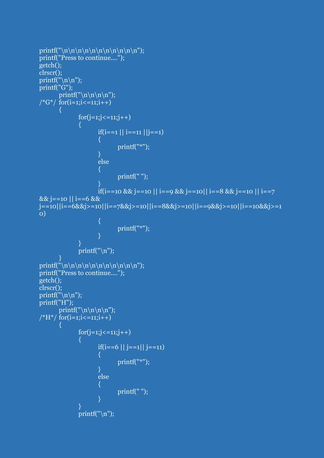 C program to print alphabets from a to z | PDF