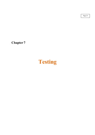 Chapter 7
Testing
Page 25
 