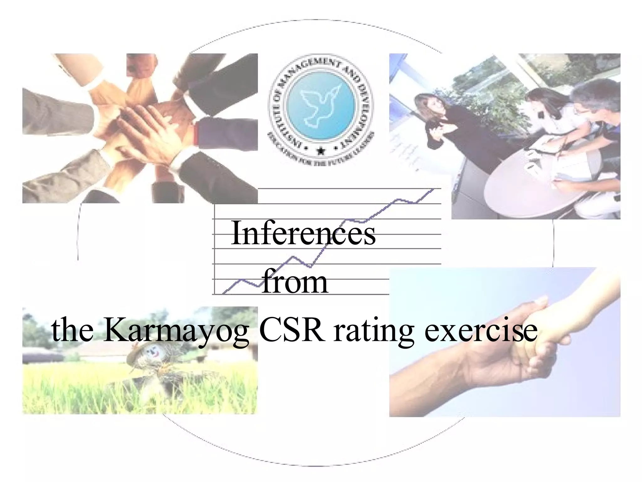 Inferences from the Karmayog CSR rating exercise 