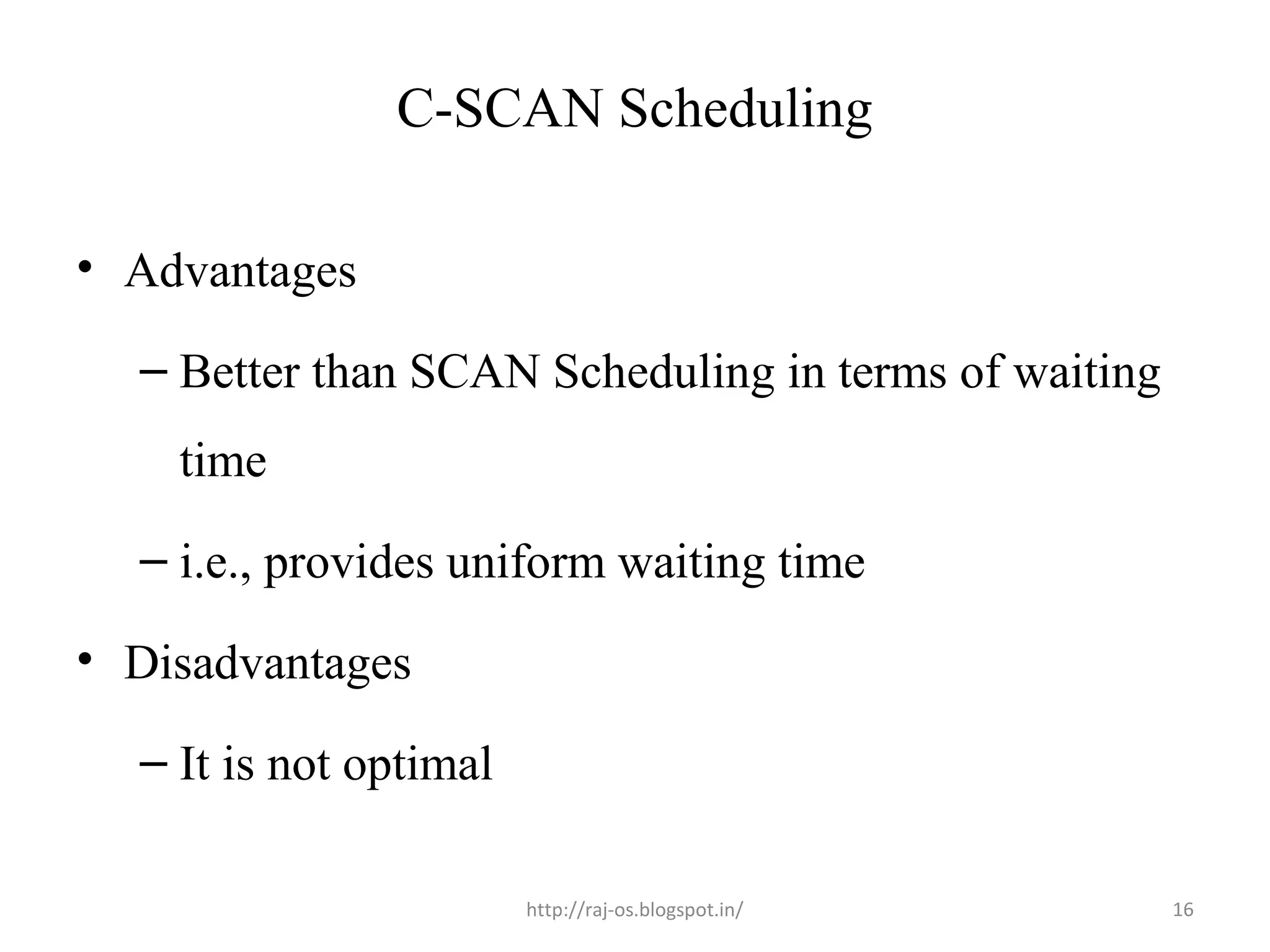C scan scheduling 50 2 | PPT