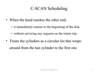 C scan scheduling 50 2 | PPT