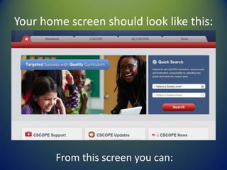 CSCOPE Tutorial | PPTX